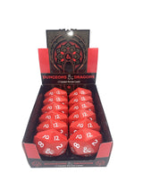 Boston America Dungeon and Dragons D&D DND D20 +1 Potion Sour Candy Collectible Tin - Twelve (12) Tins with Store Display - Sour Cherry Flavor