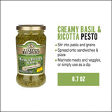 Filippo Berio Pesto, Basil & Ricotta, 6.7 Ounce Glass Jar, Gluten Free, Non-GMO