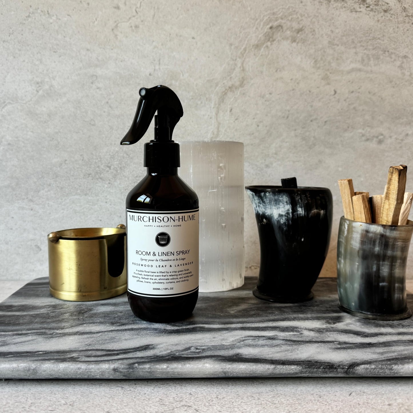 Murchison-Hume Luxury Room & Linen Spray - Rosewood Leaf & Lavender | Eco-Conscious, Non-Toxic & Pet-Friendly Fabric Mist & Air Freshener |