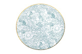 Trendables 120 Pack Disposable Dinnerware & Cutlery Combo Floral Brush Design Plates Includes: 20 10.25 in. Large Dinner Plates + 20 8" Dessert Plates