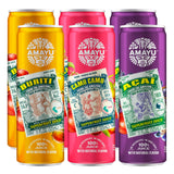Amayu Exotic Super Fruit Juice | Variety Pack (Acai, Buriti, Camu Camu) | 100% Organic Juice From the Amazon | NO Sugar Added | Immune Support