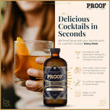 Proof Syrup Old Fashioned Cocktail Mix - Made with Real Bitters & Cane Sugar - Pecan Flavor - Fast, Easy, Delicious, Handcrafted Cocktail Syrup - 16oz