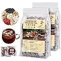 Kidney Tea Formula Ginseng Six Treasure Tea - Natural Chinese Traditional Herbal Ginseng Five Treasures Kidney Detox Cleanse Teabag For Men Women (60
