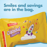 Malt-O-Meal Berry Colossal Crunch Breakfast Cereal, Sweetened Corn and Oats, Family Size, 34.5 oz Resealable Bag