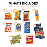 Halloween Snack Box with Candy, Cookies, Bars, Snacks and Toys (45 Count) - Fun Halloween Care Package for College Students, Kids & Teens, Trick or