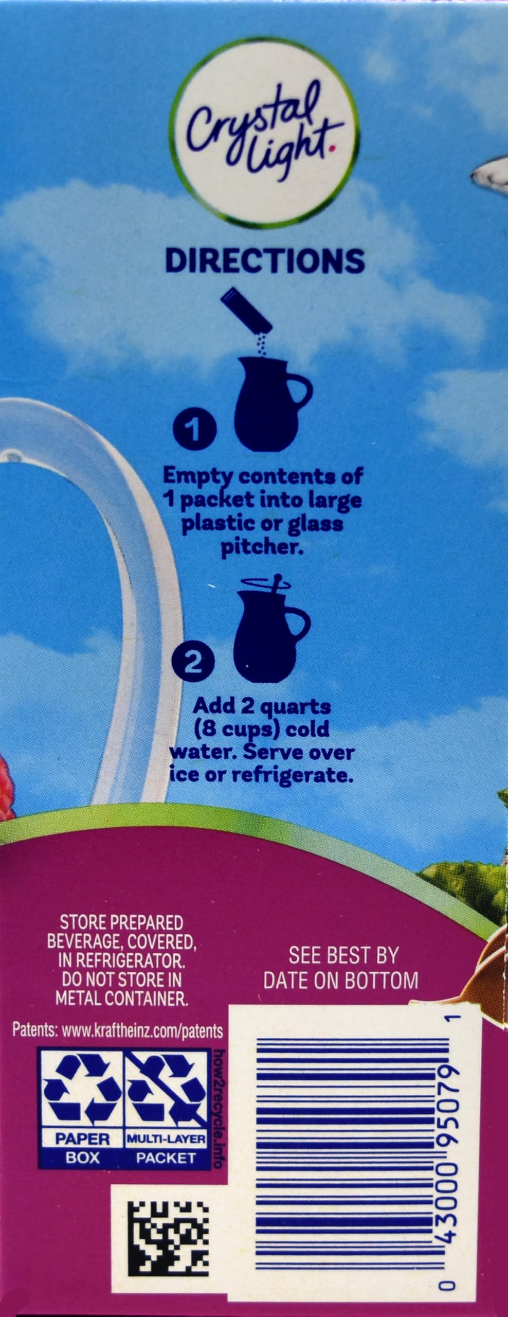 Crystal Light Raspberry Iced Tea Drink Mix, 12-Quart 1.6-Ounce Canister (Pack Of 5)