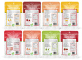 Nature's Turn Freeze-Dried Fruit Crisps - Mega Variety, 16 Bags (0.53oz Each) - Healthy, Gluten-Free, Crispy & Delicious Snack - Ideal for Cereal