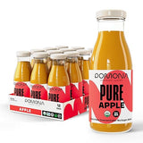 Pomona Organic Apple Juice (Pack of 12), Cold Pressed USDA Organic Juices, Apples And Lemon Juice, No Added Sugar, Not From Concentrate, Vegan