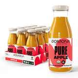 Pomona Organic Apple Juice (Pack of 12), Cold Pressed USDA Organic Juices, Apples And Lemon Juice, No Added Sugar, Not From Concentrate, Vegan