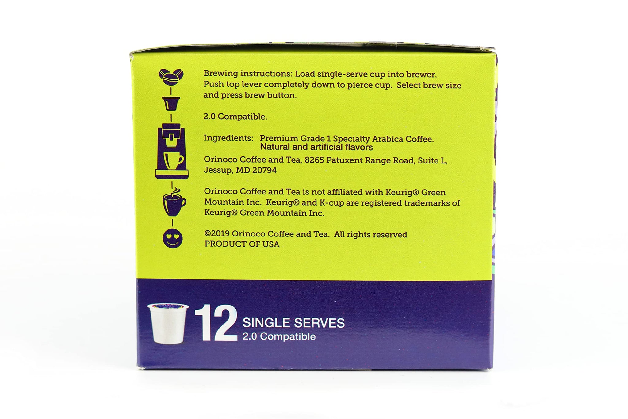 Orinoco Ethiopian Yirgacheffe Single Serve Coffee Pods (72 Count)