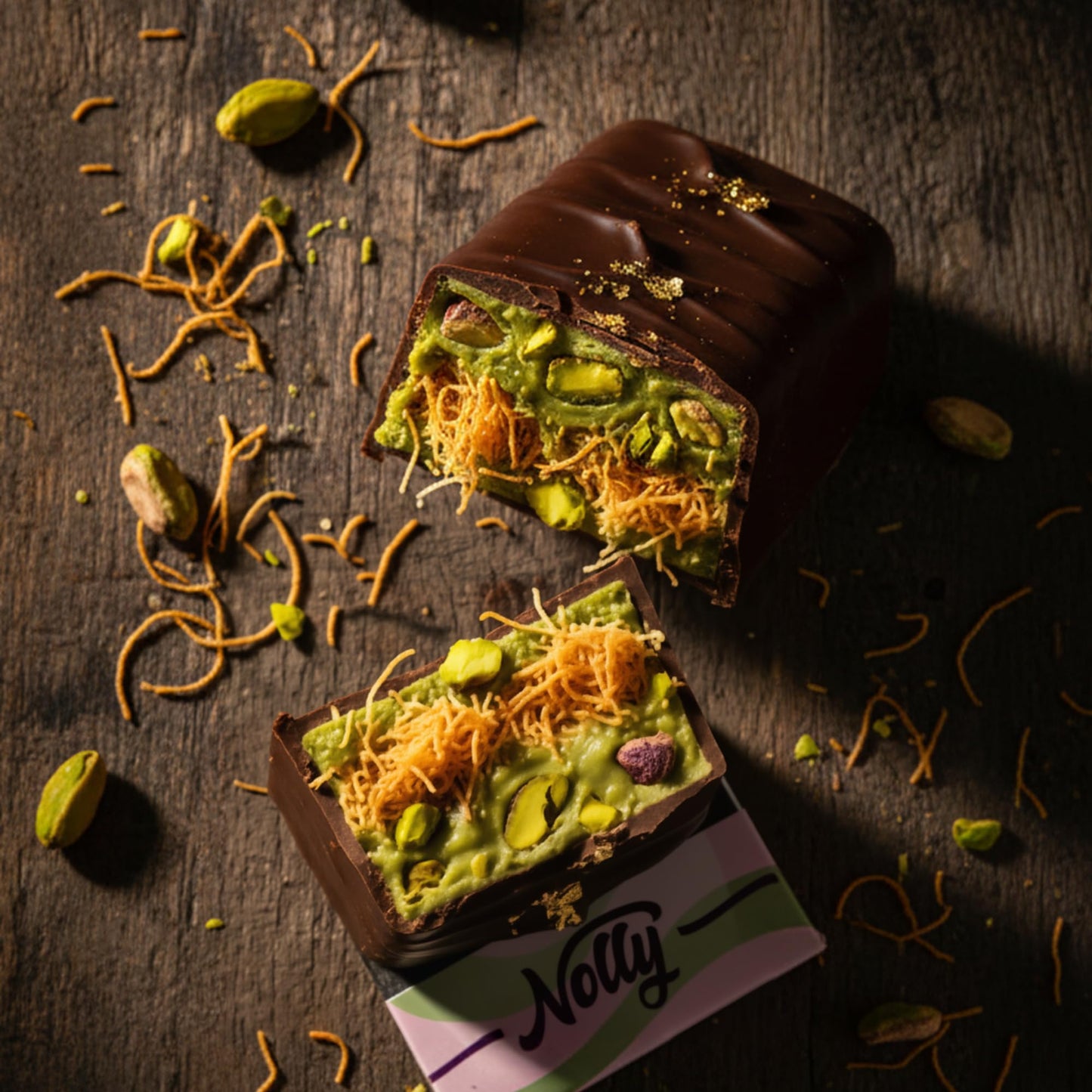 NOLLY - Premium 60% Pistachio Paste & Spread, 8.0 oz (226g) - Artisan, Gluten-Free, Non-GMO - Gourmet Paste/Spread for Desserts, Pastries, Dubai