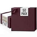 Party Solids Brown Dinner Napkins Disposable Everyday 50 Pcs 2 Ply Brown Napkins Disposable Paper Everyday For Parties & Party Supplies