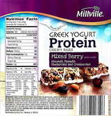 Milleville Greek Yogurt 10g Protein Chewy Bars (Mixed Berry)