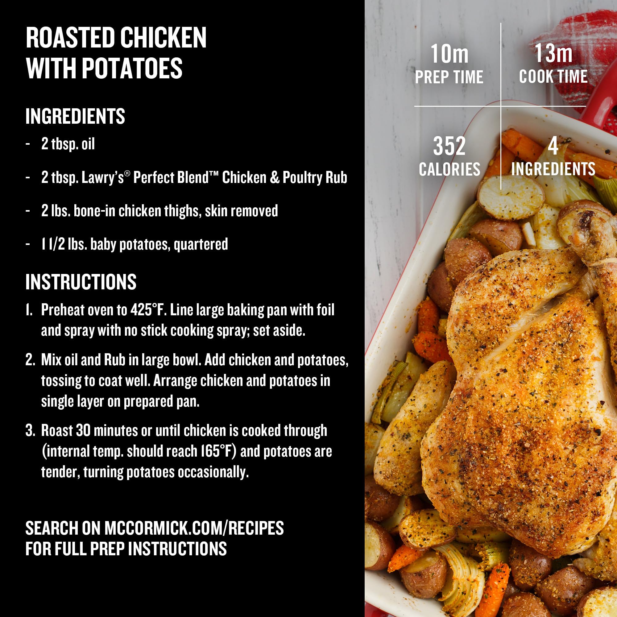 Lawry's Perfect Blend Chicken & Poultry Rub, 24.5 oz