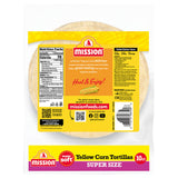 Mission Super Size Yellow Corn Tortillas, Large Soft Taco Size, 10 Count