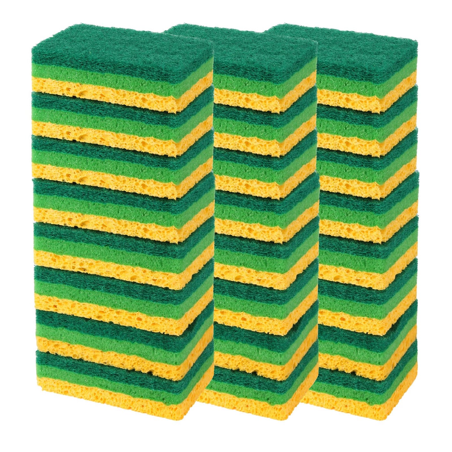 Anmoro Sponges Kitchen,Non-Scratch Dish Sponge,Biodegradable Sponges for Dishes,The Most Suitable for Cleaning Kitchen Tableware and pots - 24 Pack