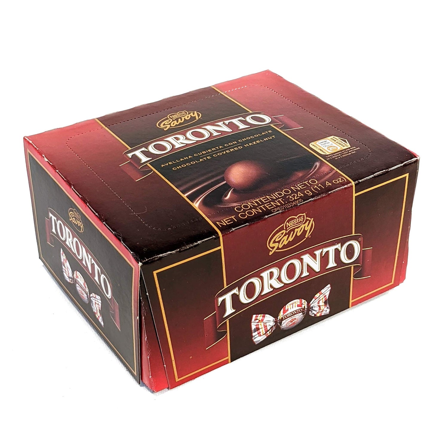 Nestle Savoy Toronto Chocolate Covered Hazelnut Savoy 36 Unit NET Wt 324g