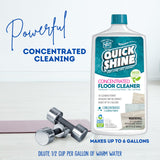 Quick Shine Multi Surface Concentrated Floor Cleaner 27oz Use on Hardwood, Laminate, Luxury Vinyl Plank LVT, Tile & Stone Dirt Dissolving & Powerful