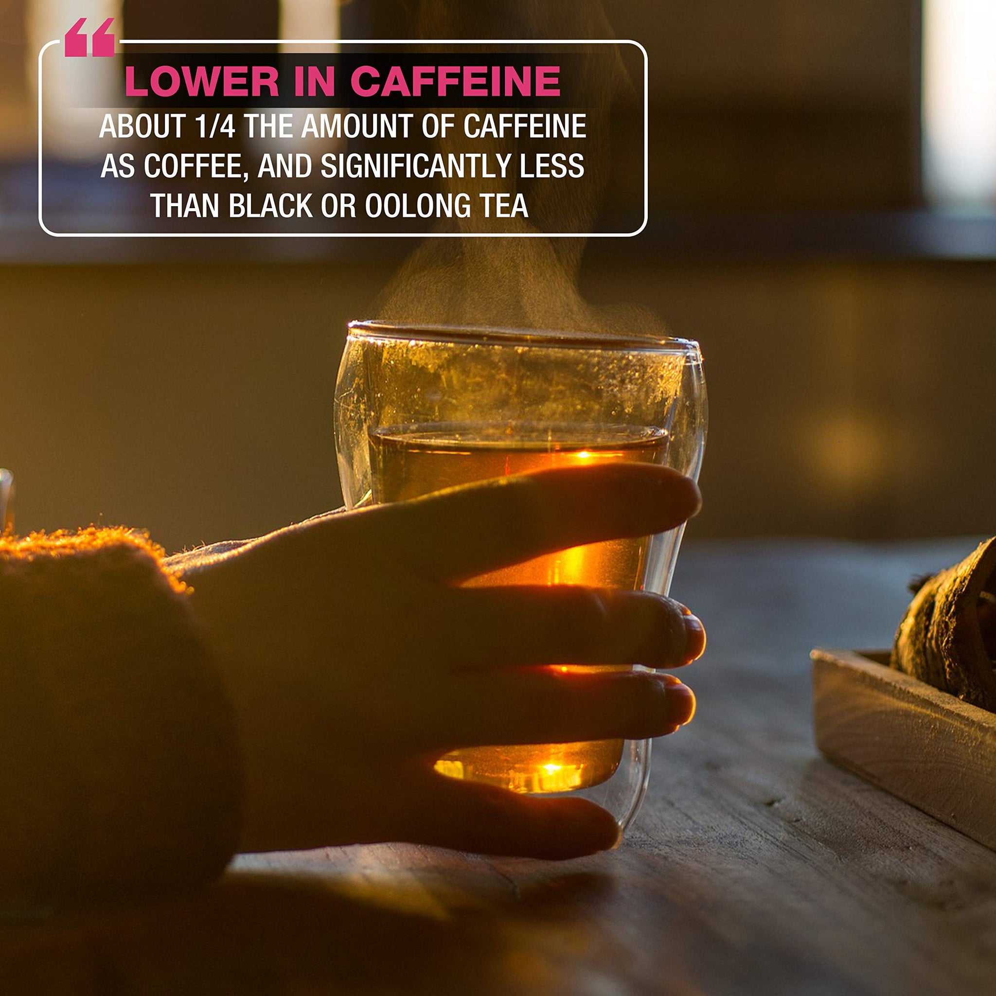 Brew La La Organic Green Tea - Pomegranate Flavor - 50 Tea Bag Tin - Low Caffeine - USDA Certified Organic