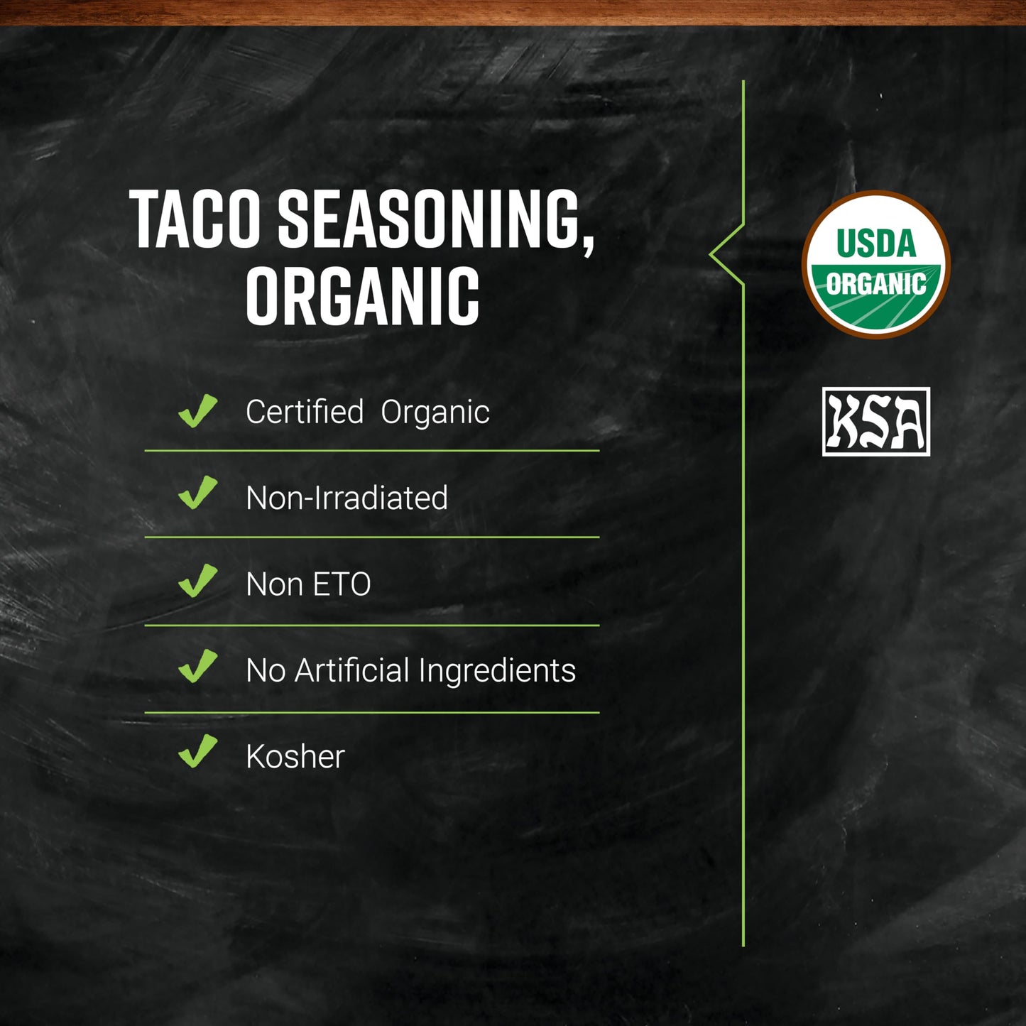 Frontier Co-op Salt-Free Taco Seasoning, 1-Pound Bulk, Certified Organic, Mexican-Inspired Spices for Tacos, Dips, Burritos