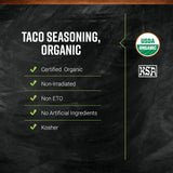 Frontier Co-op Salt-Free Taco Seasoning, 1-Pound Bulk, Certified Organic, Mexican-Inspired Spices for Tacos, Dips, Burritos