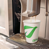 EcoQuality 12 oz Compostable Paper Cups - Biodegradable Disposable White Paper Coffee Cups PLA Lined - Eco-friendly Hot and Cold Drinking Cups