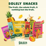 SOLELY - Organic Mango & Strawberry Whole Fruit Gummies (Pack of 1 Box, 5 Bags per Box) - Real Fresh Fruit - Healthy Snacks for Adults & Kids - Non