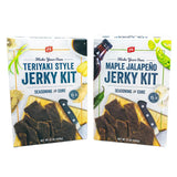 PS Seasoning Jerky Seasoning & Cure Kit Bundle - Teriyaki and Maple Jalapeno, Make Up to 30 lbs of Meat for Flavorful Jerky, Low-Sugar Seasoning
