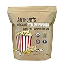 Anthony's Organic Yellow Popcorn Kernels, 3 lb, UnPopped, Gluten Free, Non GMO
