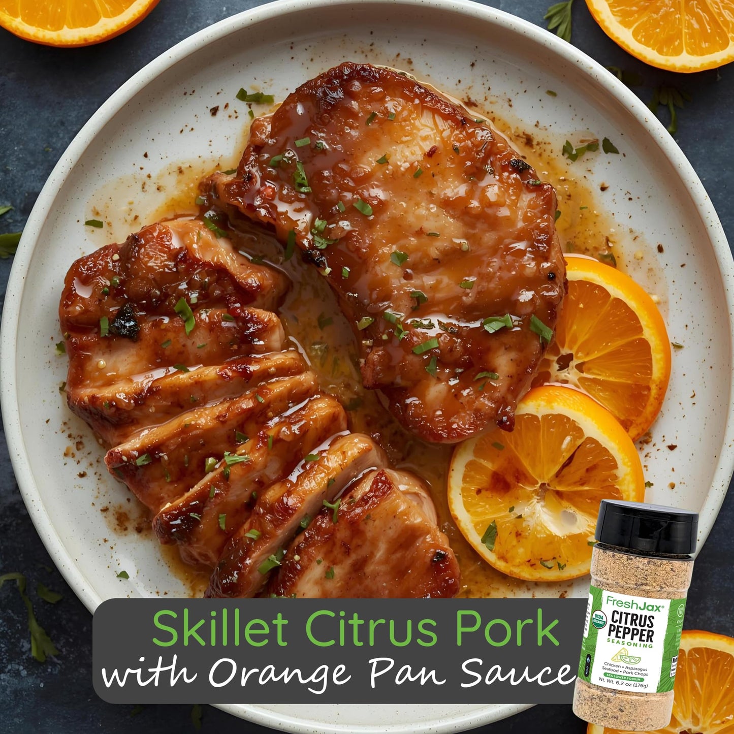 Organic Citrus Pepper Seasoning, FreshJax Zesty Lemon Peppercorn Rub 5.7 oz