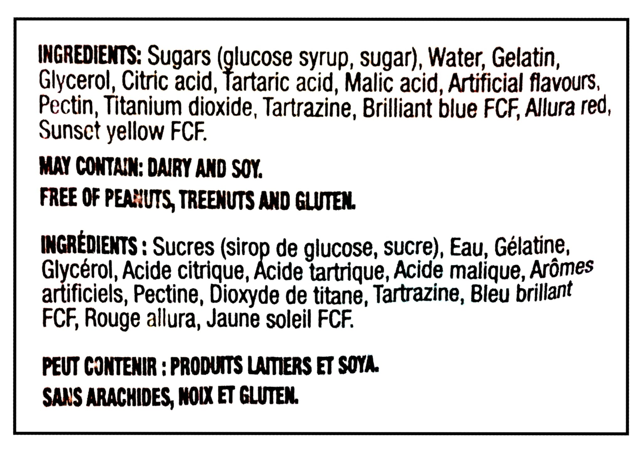 Huer Sour Triple Starfish Gummies, 1kg/2.2 lb.