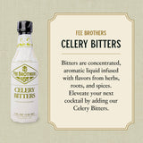 Fee Brothers Celery Cocktail Bitters - Aromatic Cocktail Mixer & Concentrated Flavoring, Gluten Free, Vegan-Friendly, 5 fl oz