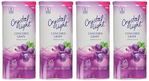 Crystal Light Concord Grape Drink Mix (Pack of 4)