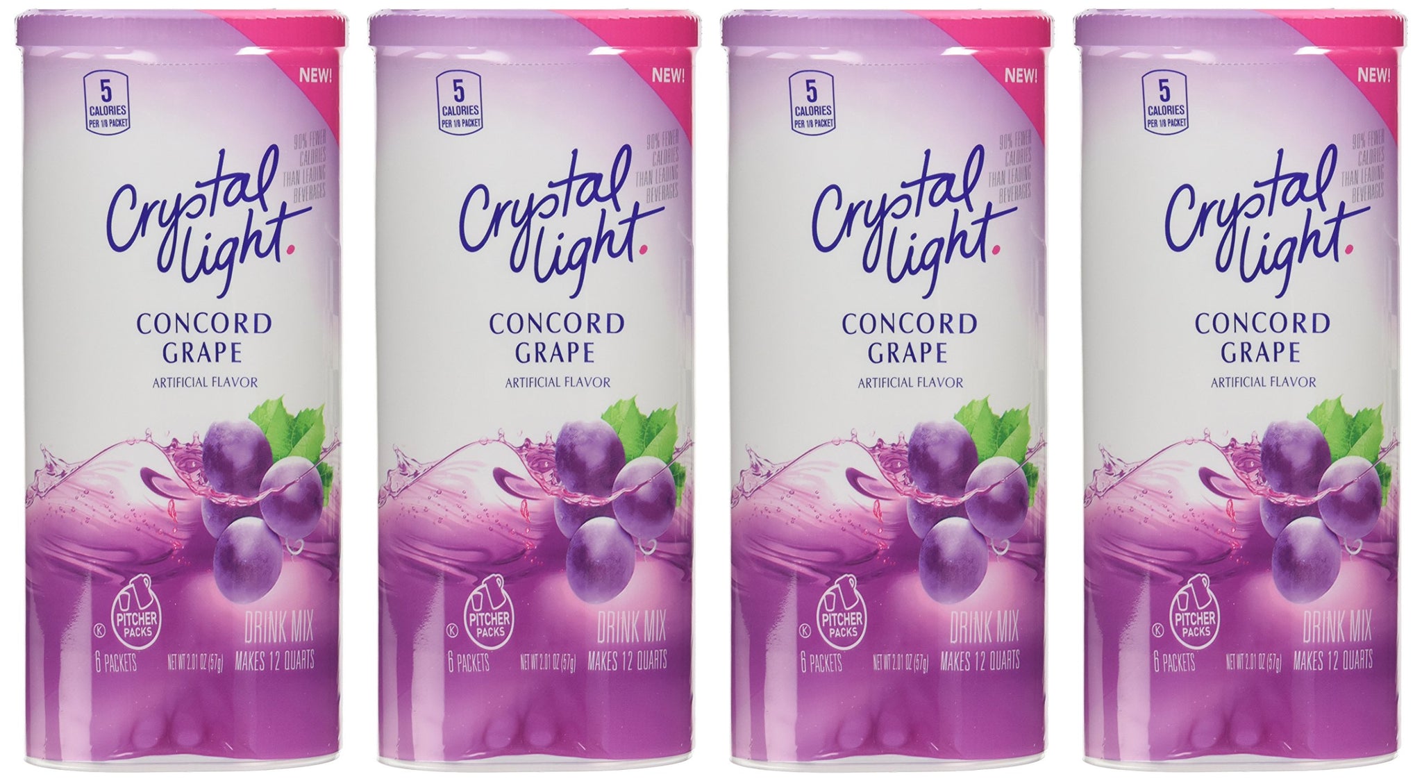 Crystal Light Concord Grape Drink Mix (Pack of 4)