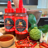 SOUTHEAST SPICE ORGANIC HOT SAUCE - Original Lao Sriracha, bottle red chili sweet garlic pepper siracha, extra Asian sauces, vegan premium natural