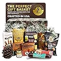 Gift Basket Village - Holiday Homecoming Snack Basket with Sausage, Cheese, Mustard, Nuts & Sweets, Perfect for Gatherings, Christmas, Thanksgiving