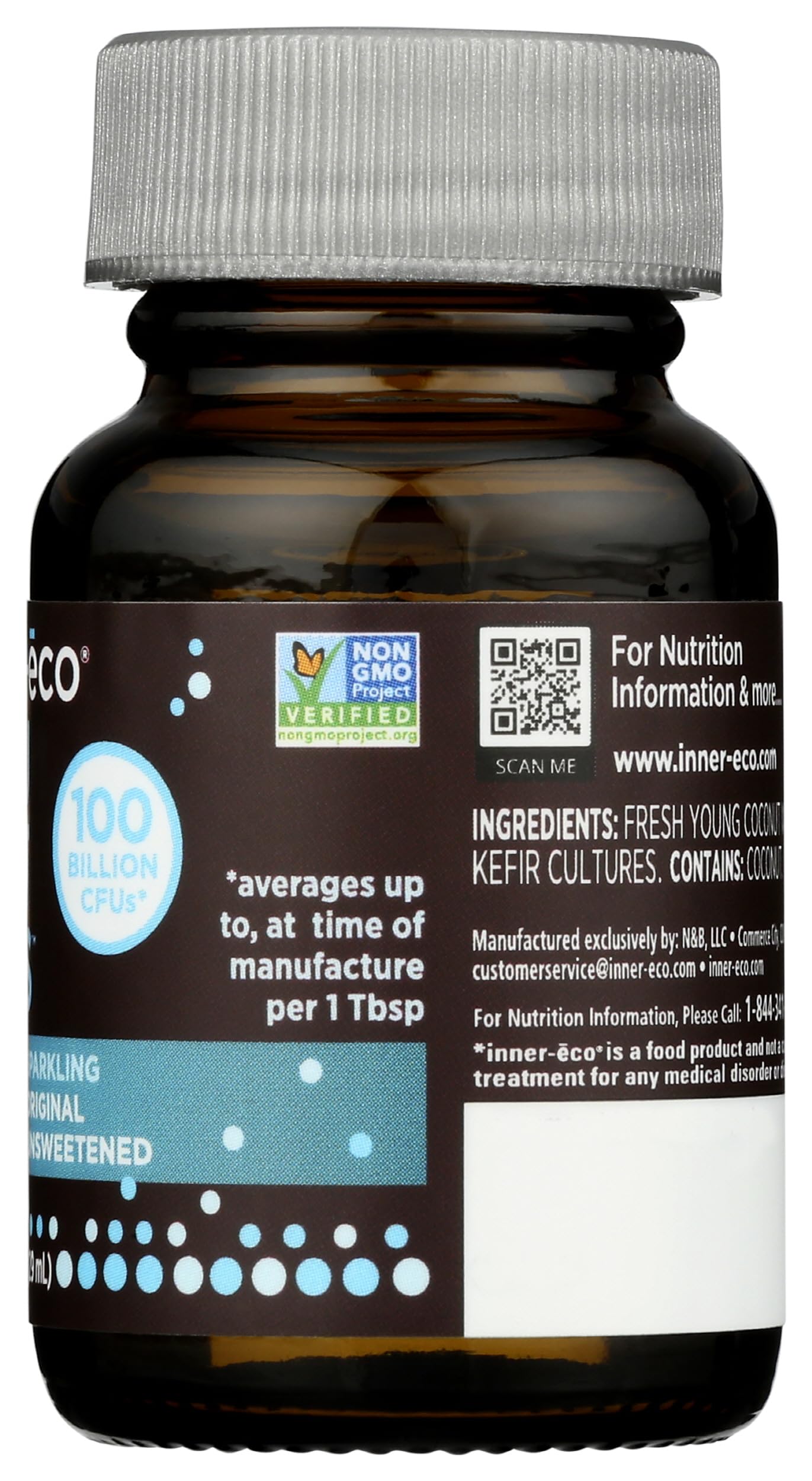 Inner ECO Original Probiotic Coconut Water Shot, 1 FZ