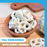 Yogurt Covered Pretzels - 22 Ounce Pack - Vanilla Yogurt Pretzels for Office Bowls, Snacking, and Gifting - Sweet & Salty Snack - Crunchy Holiday