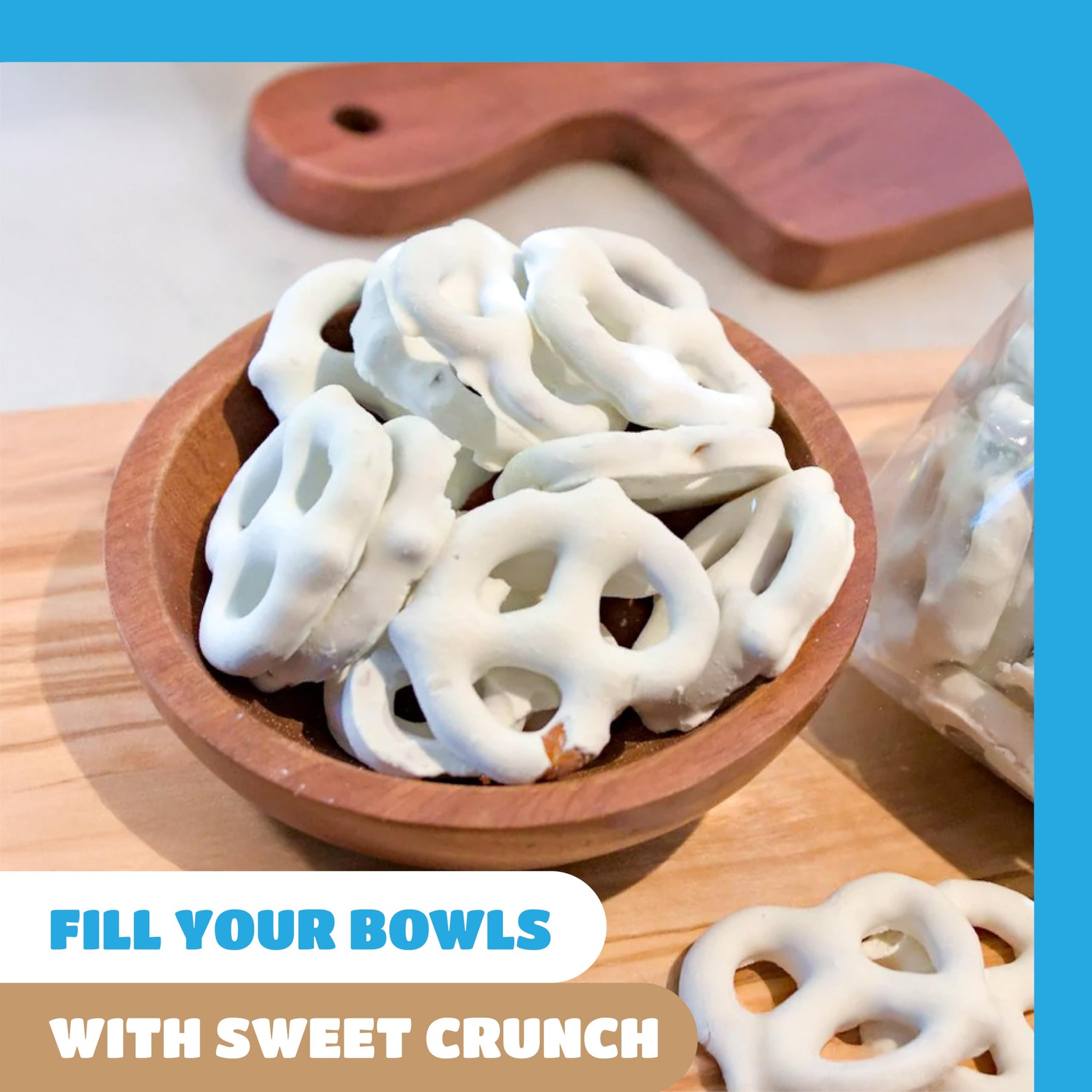 Yogurt Covered Pretzels - 22 Ounce Pack - Vanilla Yogurt Pretzels for Office Bowls, Snacking, and Gifting - Sweet & Salty Snack - Crunchy Holiday