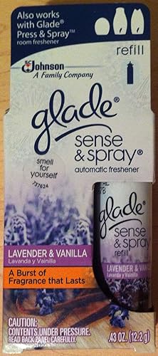 Glade Sense and Spray, Refill, Lavender and Vanilla, 0.43-Ounce