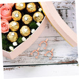 Amosfun 50pcs Chocolate Bouquet Holder Plastic Candy Holder for Flower Arrangements for Valentine Day Birthdays and Special Occasions