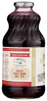 Lakewood Organic Pure Beet, Fresh Pressed, Beetroot, Bottle,Can, 32 Fl Oz, Pack of 6
