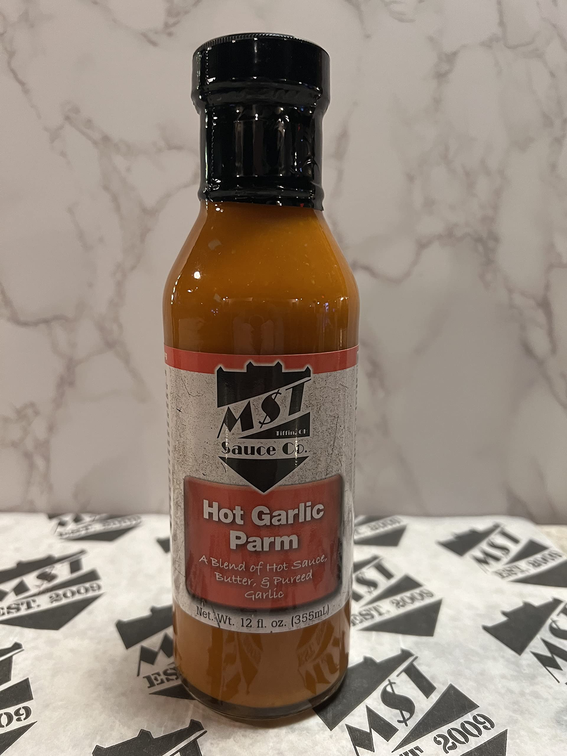 MST Sauce Co. 3 Pack Bundles (Hot Garlic Parm, Creamy Garlic Parm, Social Burn) Madison Street Tavern Hot Garlic Parm Wing Sauce, Creamy Garlic Parm