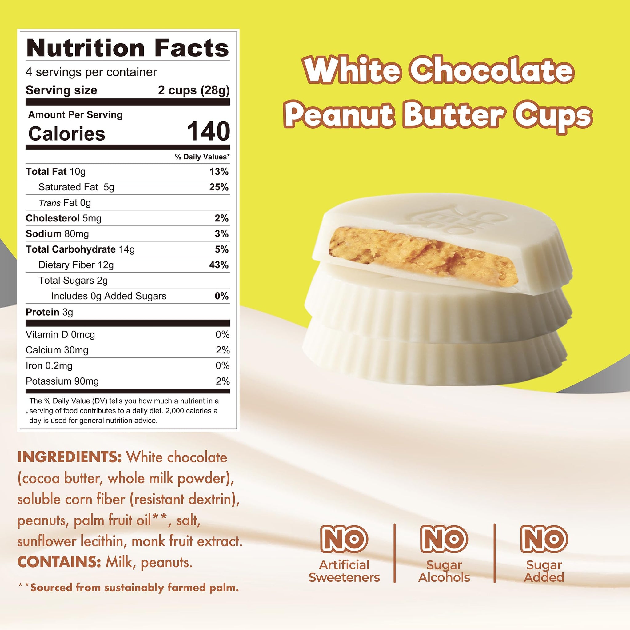 ChocZero Peanut Butter Cups Variety Pack, No Added Sugar, Keto, Low Carb Snack, 24 Individually Wrapped Cups Total (4 Ounce, Pack of 3)