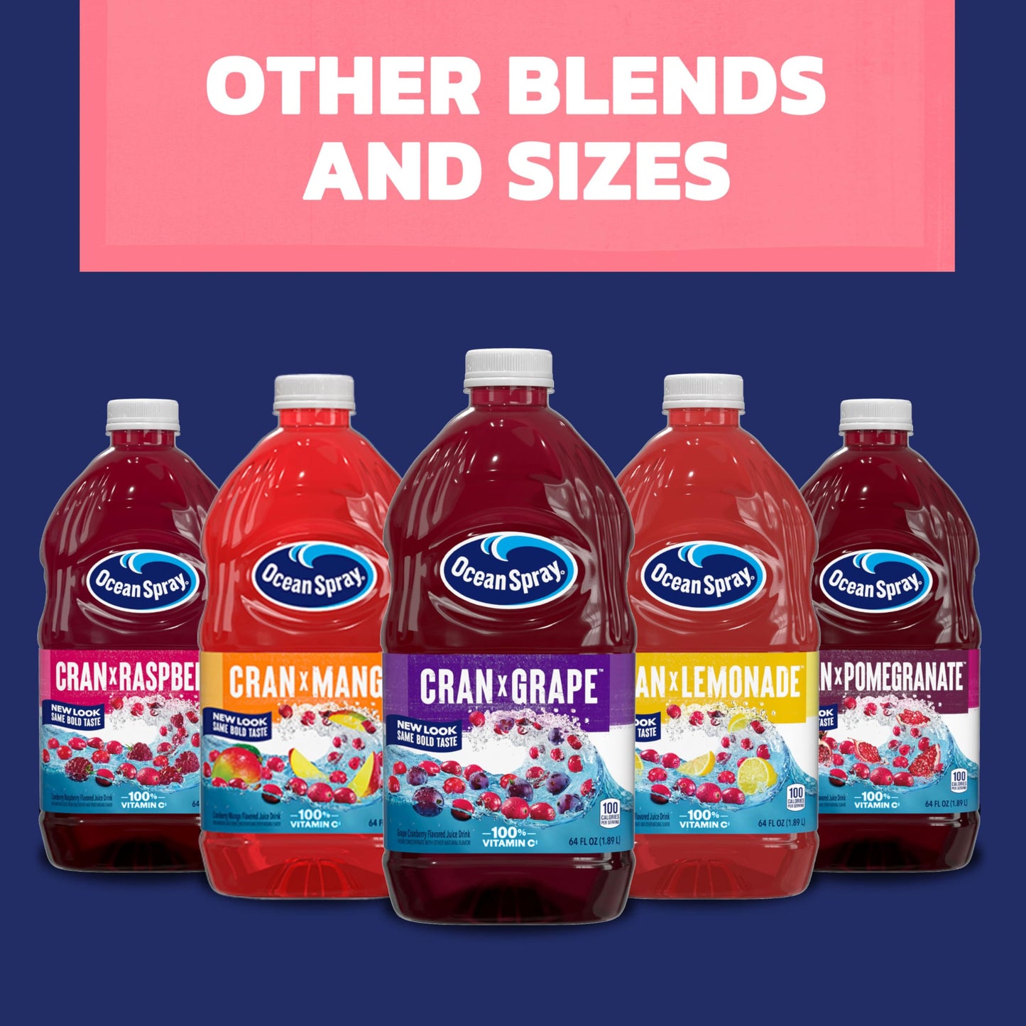 Ocean Spray® White Cranberry Juice Drink, 64 Fl Oz Bottle (Pack of 1)