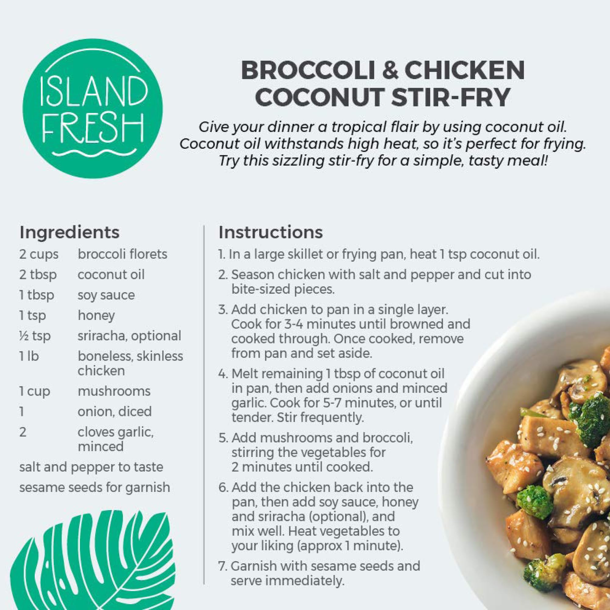 Island Fresh Organic Coconut Oil, Extra Virgin, Cold-Pressed, 54 fl oz - USDA Organic, Non-GMO for Cooking, Baking, Hair and Skin