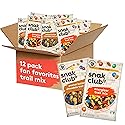 Snak Club Trail Mix Variety Pack, Grab-n-Run Protein Snack Packs, Includes Energizer and Peanut Butter Chocolate Trail Mix, Sweet and Salty Snacks, 12
