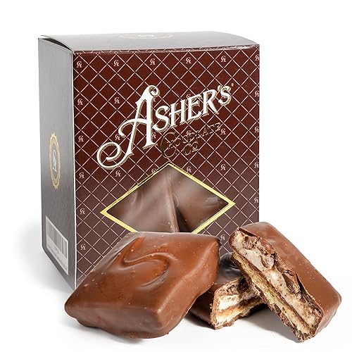 Asher's Chocolates, Large Milk Chocolate Coated S'mores, Sweet and Salty Candy, Made From the Finest Kosher Chocolate, Small Batches, Family Owned
