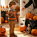 Halloween Candy Bags for Kids, Ghost Buckets Trick or Treat Bags (B)