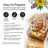eat G.A.N.G.S.T.E.R. Vegan Banana Bread Mix, Allergy-Friendly Baking Mix, Grain-Free, No Dairy, Nuts, Gluten, Dairy, For Paleo & AIP Diets, Delicious Loaf, Doughnuts, Breakfast, Healthy Snack, Dessert